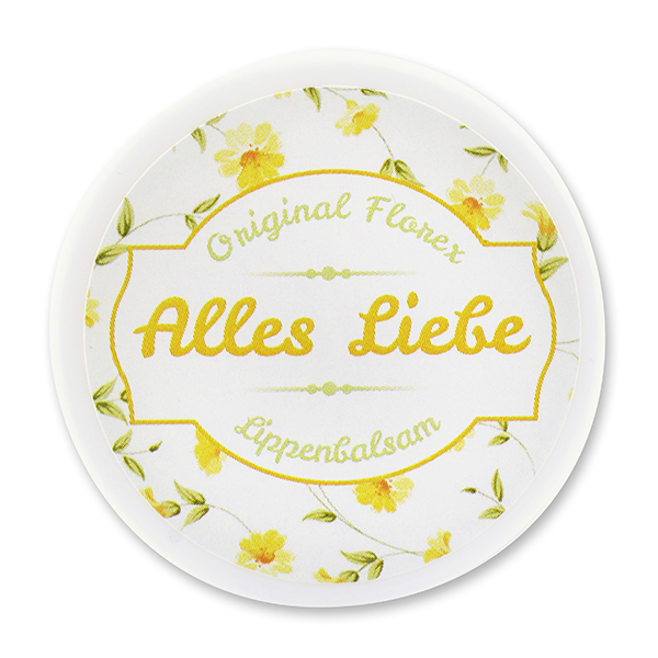 Lip balm 10ml "Alles Liebe", Orange 