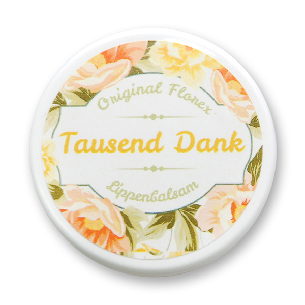 Lip balm 10ml "Tausend Dank", Orange 