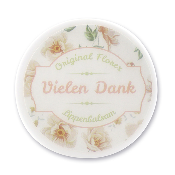 Lip balm 10ml "Vielen Dank", Christmas rose white 