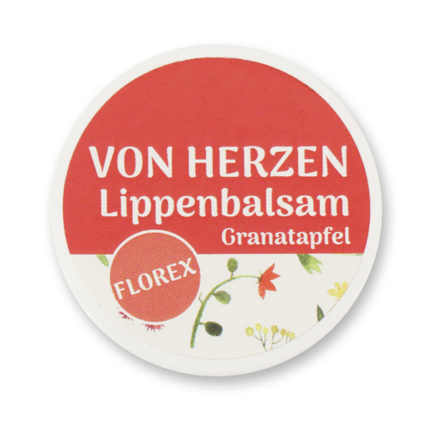 Lippenbalsam 10ml "Von Herzen", Granatapfel 