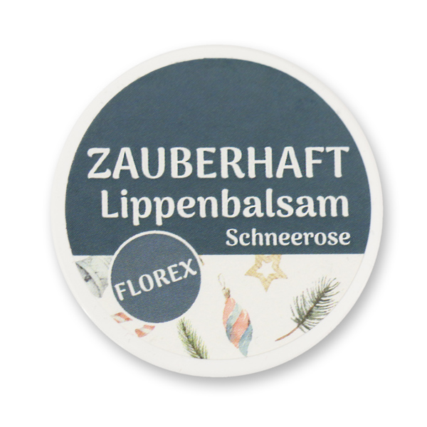 Lip balm 10ml "Zauberhaft", Christmas Rose White 