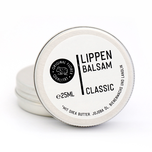 Lip balm 25ml in a box "Black Edition" white, Classic 