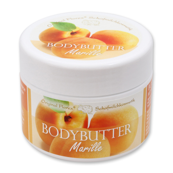 Body butter with organic sheep milk 125ml, apricot 