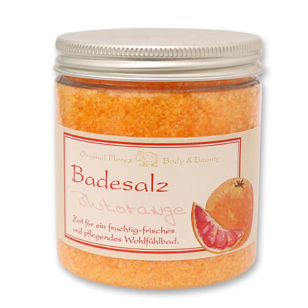 Badesalz 300g in der Dose klassisch, Blutorange 