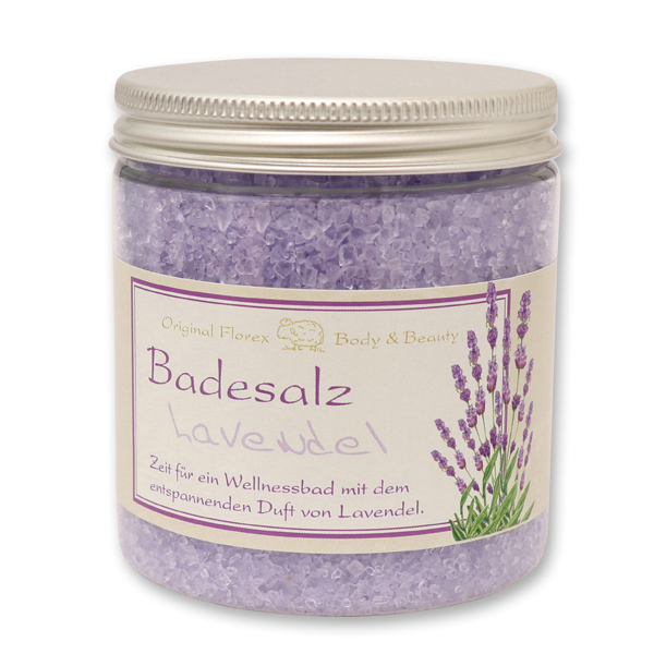 Bath salt 300g in a container classical, Lavender 