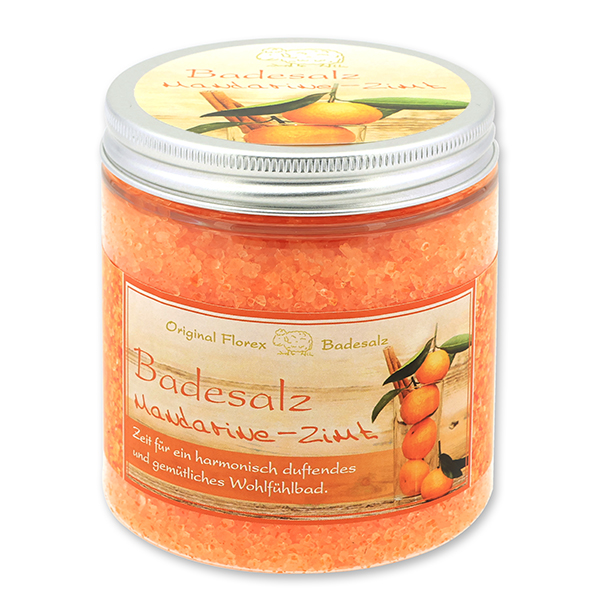Bath salt 300g in a container modern, Mandarin cinnamon 