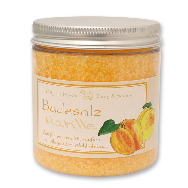 Bath salt 300g in a container classical, Apricot 