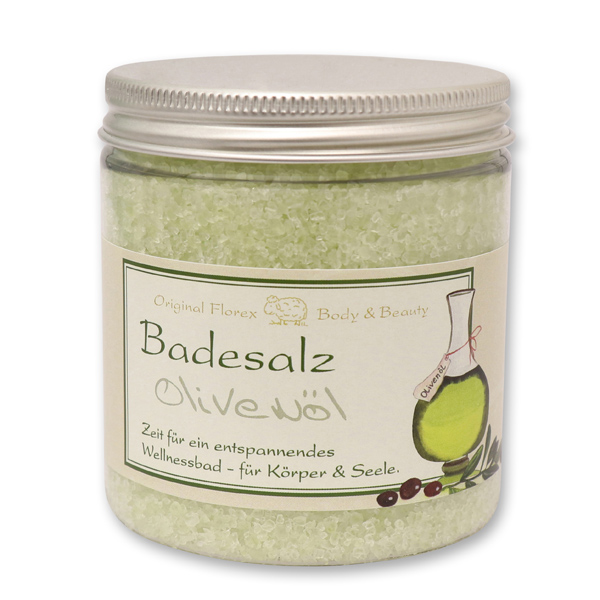 Badesalz 300g in der Dose klassisch, Olivenöl 