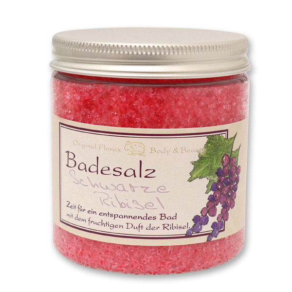 Bath salt 300g in a container classical, Black currant 