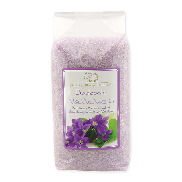 Badesalz 1kg in Cello, Veilchen 