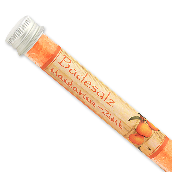 Bath salt 28g in a vial, Mandarin cinnamon 