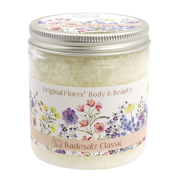 Bath salt 300g 'Blütenzart' with design 10, Classic 