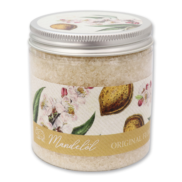 Bath salt 300g in a container, Almond Oil 