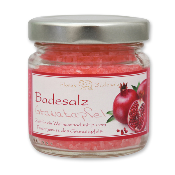 Badesalz 120g im Glas, Granatapfel 