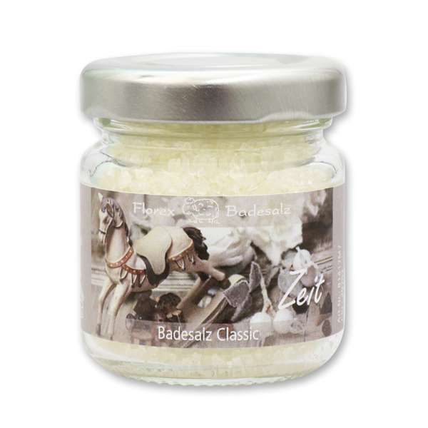 Badesalz 60g im Glas "Zeit", Classic 