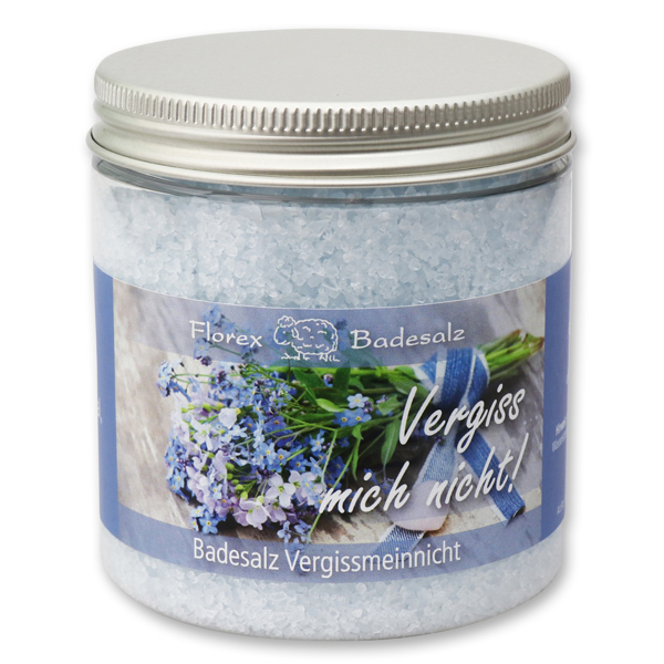 Bath salt 300g in a container "Vergiss mich nicht", Forget Me Not 