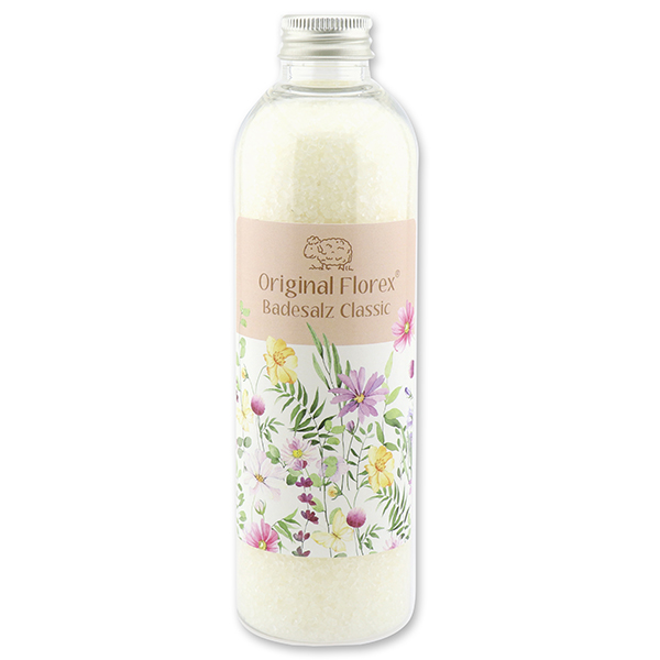 Bath salt 320g 'Blütenzart' with design 9, Classic 