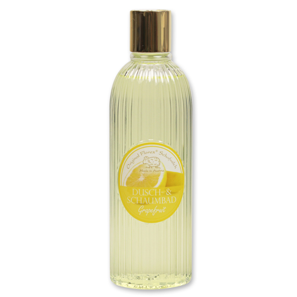 Shower- & foam bath with organic sheep milk 330ml in the bottle, Grapefruit 