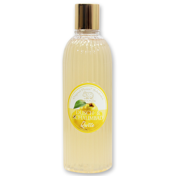 Shower- & foam bath with organic sheep milk 330ml in the bottle, Quince 