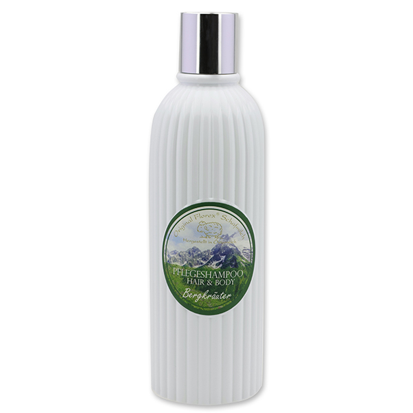 Shampoo hair&body with organic sheep milk 330ml in the bottle, Mountain herbs 