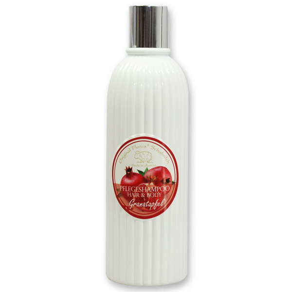 Shampoo hair&body with organic sheep milk 330ml in the bottle, Pomegranate 