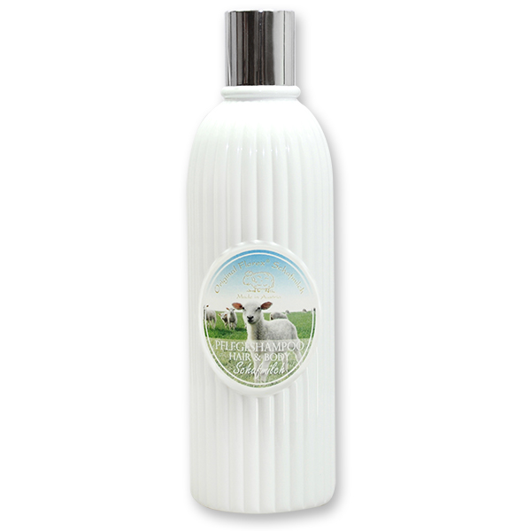 Pflegeshampoo Hair&Body mit biologischer Schafmilch 330ml in der Flasche, Classic 