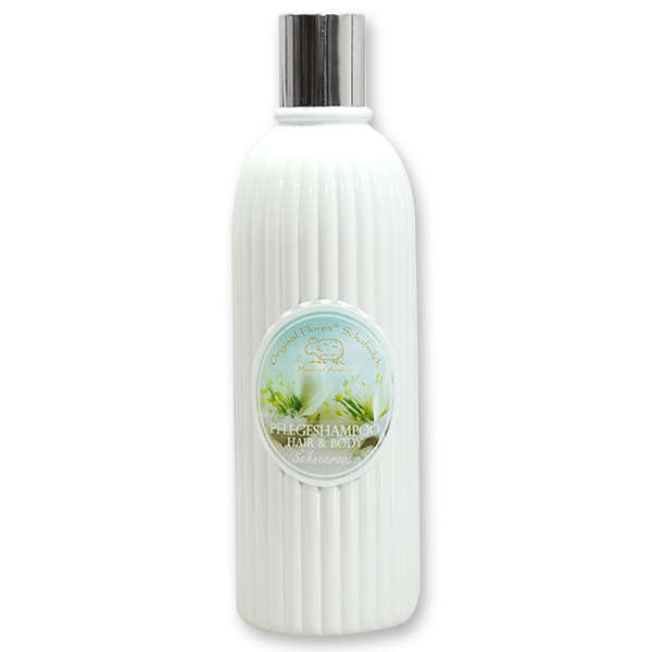 Shampoo hair&body with organic sheep milk 330ml in the bottle, Christmas rose white 