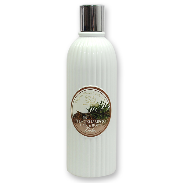 Pflegeshampoo Hair&Body mit biologischer Schafmilch 330ml in der Flasche, Zirbe 