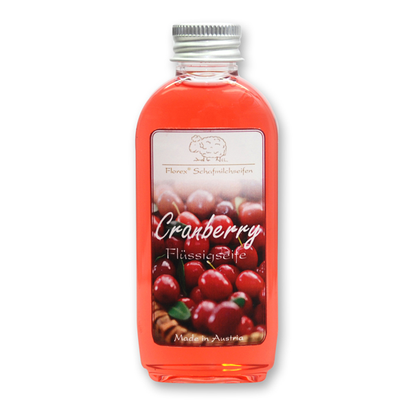 Liquid sheep milk soap 75ml modern, Cranberry 