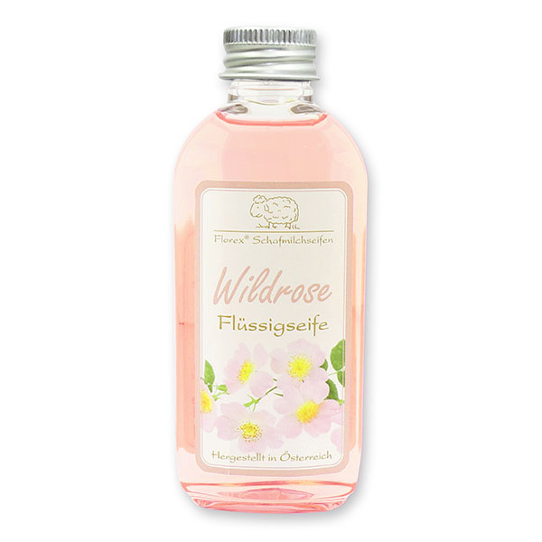 Flüssigseife mit biologischer Schafmilch 75ml modern, Wildrose 