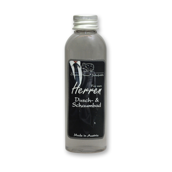 Shower- & foam bath with organic sheep milk 75ml, For Men 