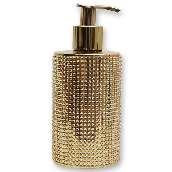 Soap dispenser diamonds gold with 250ml liquid soap Classic 