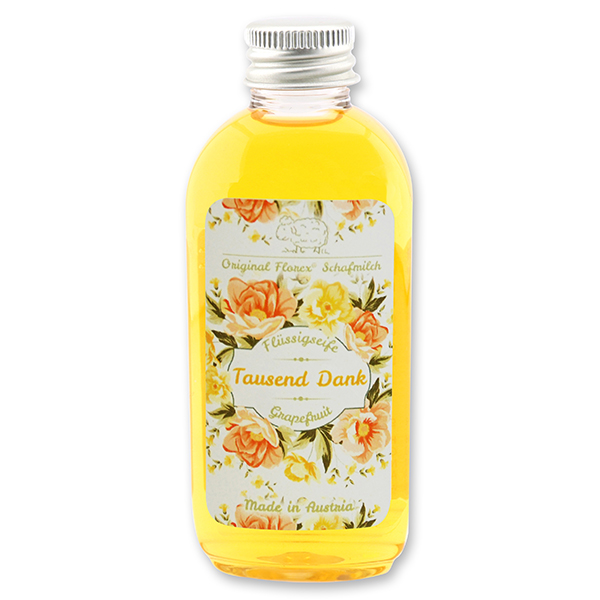 Flüssigseife mit Schafmilch 75ml "Tausend Dank", Orange 