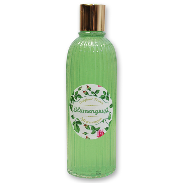 Shower- & foam bath with sheep milk 330ml "Blumengruß", Verbena 