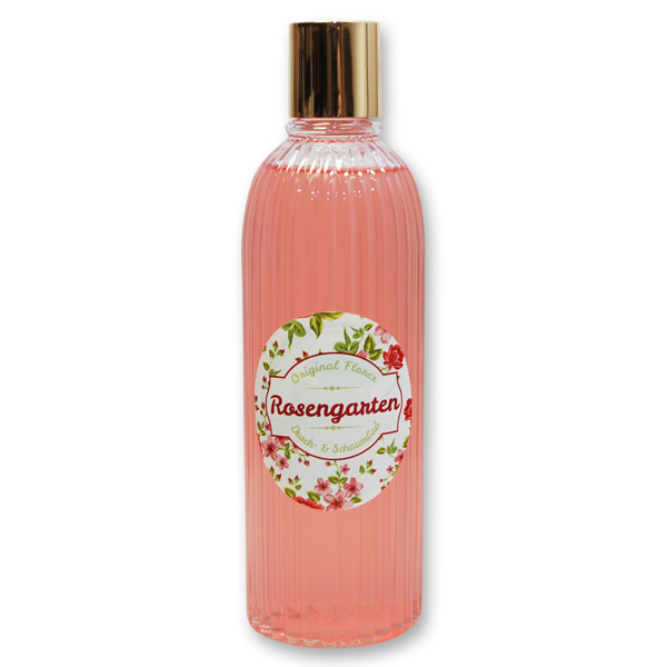 Dusch- & Schaumbad mit Schafmilch 330ml "Rosengarten", Rose 