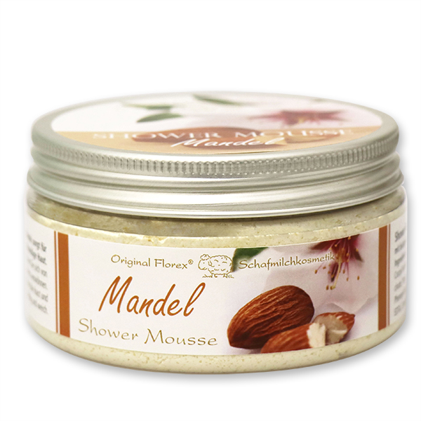 Shower Mousse with organic sheep milk 200ml, Almond 