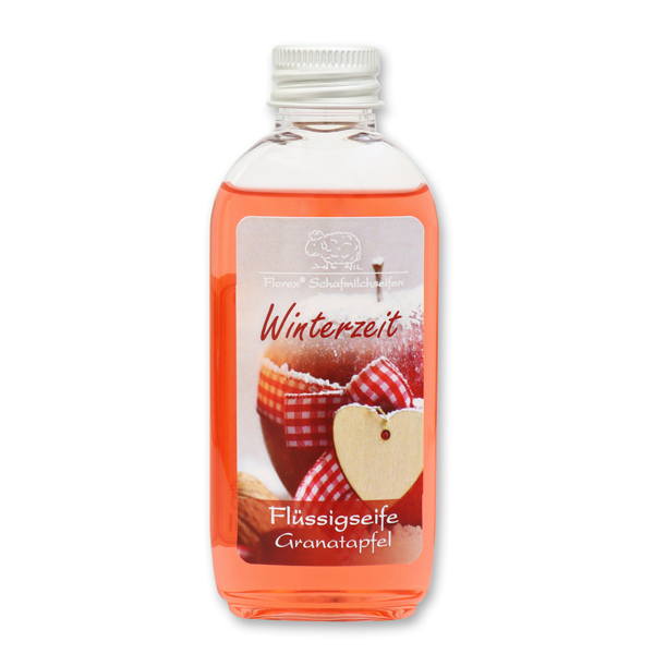 Liquid sheep milk soap 75ml "Winterzeit", Pomegranate 