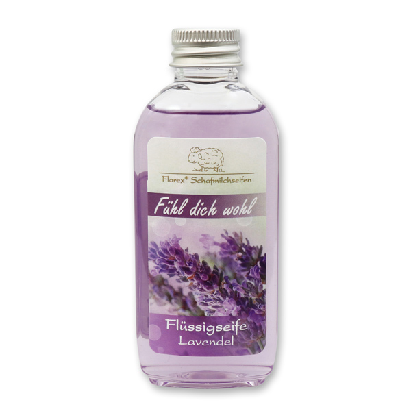 Liquid sheep milk soap 75ml "Fühl dich wohl", Lavender 