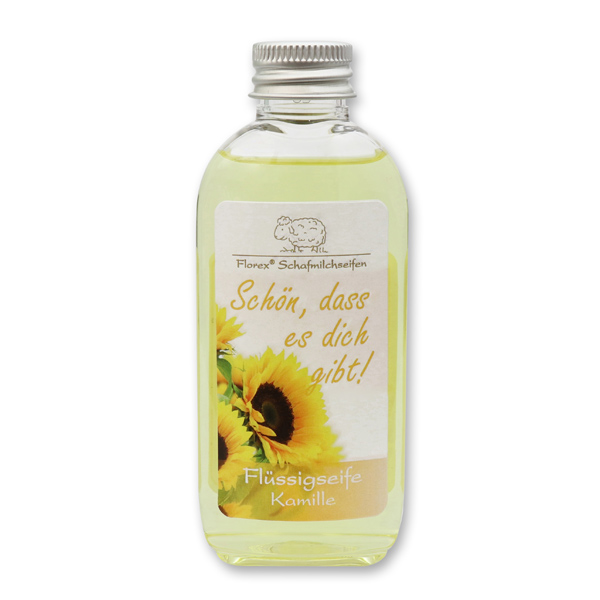 Flüssigseife mit Schafmilch 75ml "Schön, dass es dich gibt", Kamille 