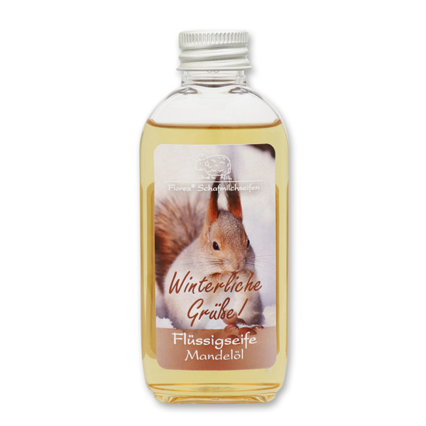 Flüssigseife mit Schafmilch 75ml "Winterliche Grüße", Mandel 