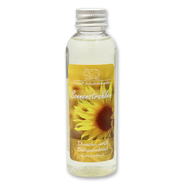 Shower- and foam bath with sheep milk 75ml "Sonnenstrahlen", Grapefruit 