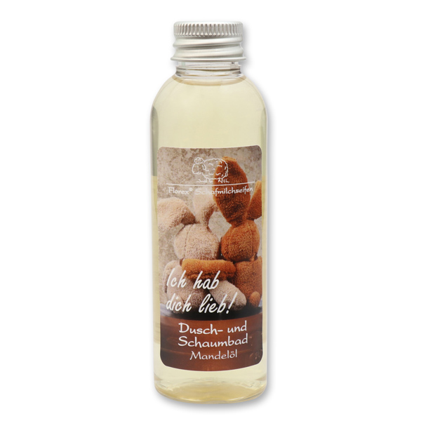 Dusch- und Schaumbad mit Schafmilch 75ml "Ich hab dich lieb", Mandel 