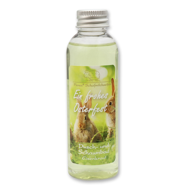 Shower- and foam bath with sheep milk 75ml "Ein frohes Osterfest", Verbena 