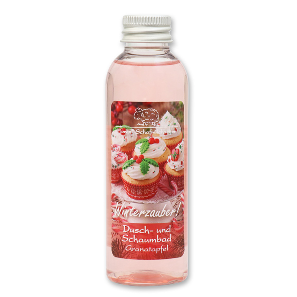 Dusch- und Schaumbad mit Schafmilch 75ml "Winterzauber", Granatapfel 