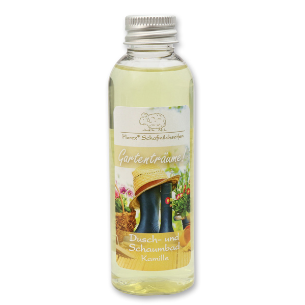 Dusch- und Schaumbad mit Schafmilch 75ml "Gartenträume", Kamille 