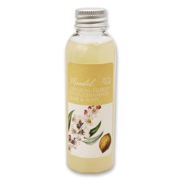 Pflegeshampoo Hair&Body mit biologischer Schafmilch 75ml, Mandel 
