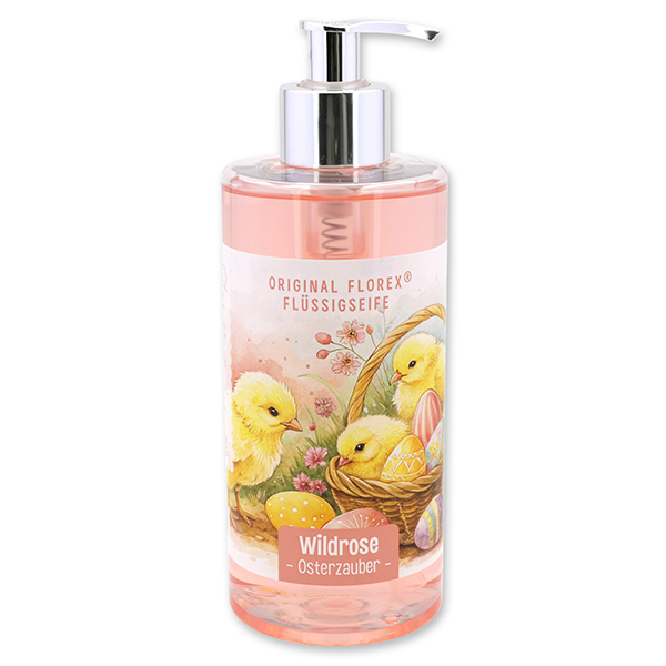 Flüssigseife mit Schafmilch 400ml "Osterzauber Motiv 10", Wildrose 