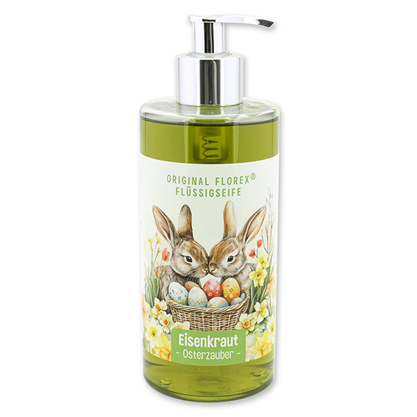 Flüssigseife mit Schafmilch 400ml "Osterzauber Motiv 3", Eisenkraut 
