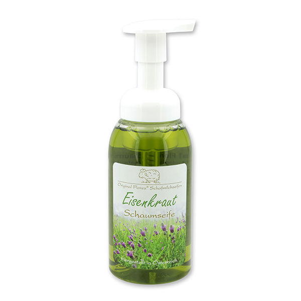 Foam soap with organic sheep milk 300ml in a dispenser, Verbena 