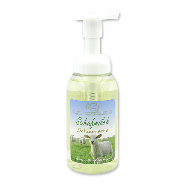 Foam soap with organic sheep milk 300ml in a dispenser, Classic 